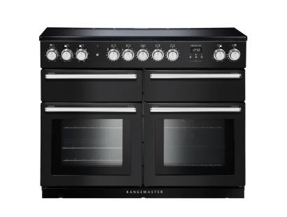 Rangemaster NEXSE110EICBC - 110cm Nexus SE Electric Induction Charcoal Black Chrome Range Cooker 125880