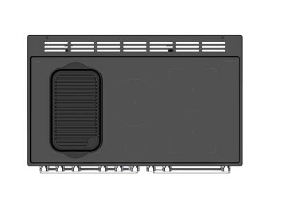 Rangemaster Nexus 100cm five zone induction range cooker