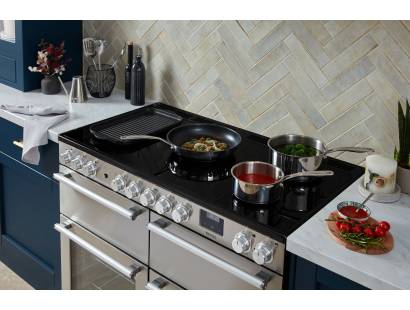 Rangemaster NEXB110EIPCBL/CM1 Charcoal Black range cooker
