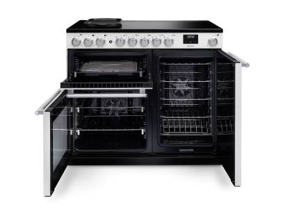Rangemaster Nexus White Chrome induction cooker