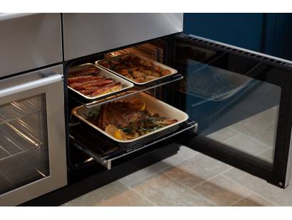 Rangemaster Nexus stainless steel chrome range cooker