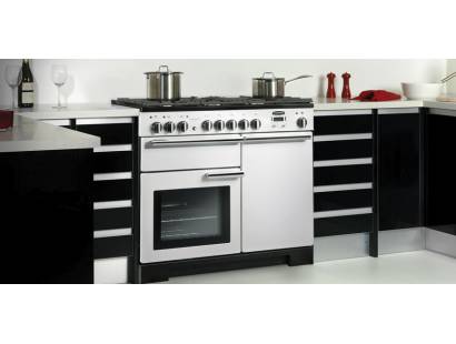 Rangemaster PDL100DFFGBC Black Chrome Range Cooker