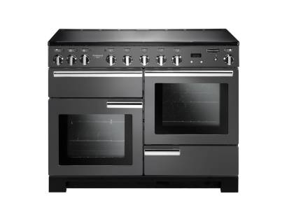 Rangemaster PDL110EISLC - 110cm Professional Deluxe Electric Induction Slate Chrome Range Cooker 105910