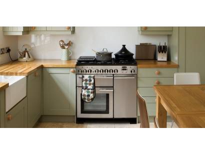 Rangemaster PDL90DFFCRC Cream Chrome Range Cooker