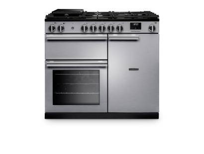 Rangemaster PR100DFSTST-CM1 100cm Professional Dual Fuel Stainless Steel Range Cooker