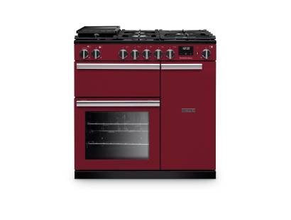Rangemaster PR90DFPBOR-CM1 90cm Professional Dual Fuel Bordeaux Range Cooker