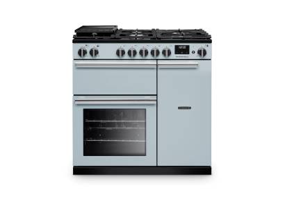 Rangemaster PR90DFPMSB-CM1 90cm Professional Dual Fuel Misty Blue Range Cooker