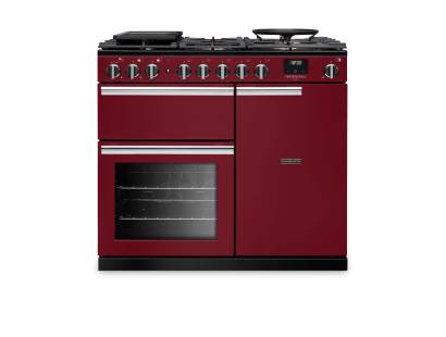 Rangemaster PRDL100DFPBOR-CM1 100cm Professional Deluxe Dual Fuel Bordeaux Range Cooker