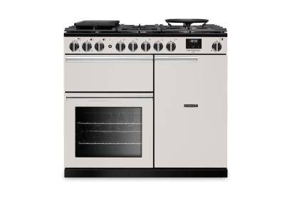Rangemaster PRDL100DFPIVY-CM1 100cm Professional Deluxe Dual Fuel Ivory Range Cooker