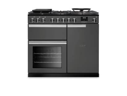 Rangemaster PRDL100DFPSLT-CM1 100cm Professional Deluxe Dual Fuel Slate Range Cooker
