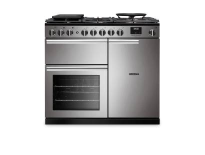 Rangemaster PRDL100DFSTST-CM1 100cm Professional Deluxe Dual Fuel Stainless Steel Range Cooker