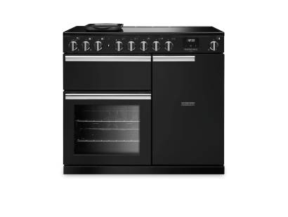 Rangemaster PRDL100EIPCBL-CM1 100cm Professional Deluxe Induction Charcoal Black Range Cooker