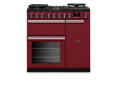 Rangemaster PRDL90DFPBOR-CM1 90cm Professional Deluxe Dual Fuel Bordeaux Range Cooker
