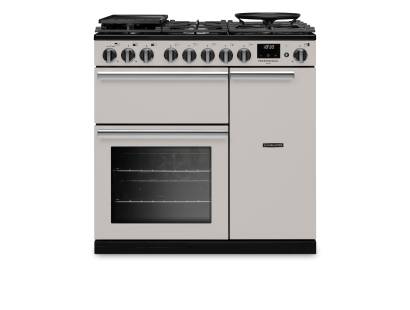 Rangemaster PRDL90DFPIVY-CM1 90cm Professional Deluxe Dual Fuel Ivory Range Cooker