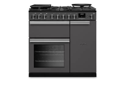 Rangemaster PRDL90DFPSLT-CM1 90cm Professional Deluxe Dual Fuel Slate Range Cooker