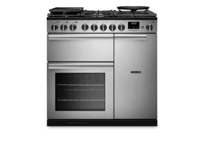 Rangemaster PRDL90DFSTST-CM1 90cm Professional Deluxe Dual Fuel Stainless Steel Range Cooker
