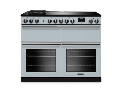 Rangemaster PRDLB110EIPMSB-CM1 110cm Professional Deluxe Induction Misty Blue Range Cooker with Slow Cooker