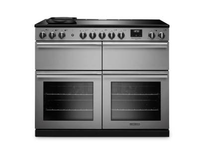 Rangemaster PRDLB110EISTST-CM1 110cm Professional Deluxe Induction Stainless Steel Range Cooker with Slow Cooker