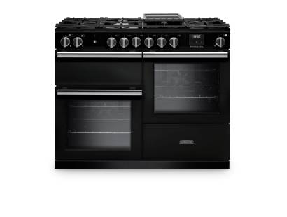 Rangemaster PRO110DFPCBL-CM1 110cm Professional Dual Fuel Charcoal Black Range Cooker