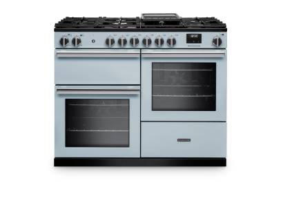 Rangemaster PRO110DFPMSB-CM1 110cm Professional Dual Fuel Misty Blue Range Cooker
