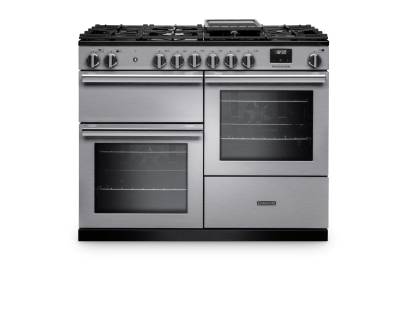 Rangemaster PRO110DFSTST-CM1 110cm Professional Dual Fuel Stainless Steel Range Cooker
