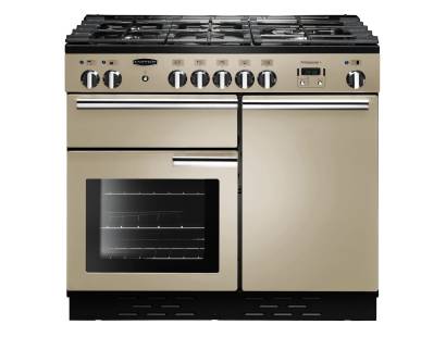 Rangemaster PROP100DFFCRC - 100cm Professional + Dual Fuel Cream Chrome Range Cooker 92610