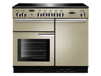 Rangemaster PROP100EICRC - 100cm Professional + Electric Induction Cream Chrome Range Cooker 96040