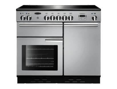 Rangemaster PROP100EISSC - 100cm Professional + Electric Induction Stainless Steel Chrome Range Cooker 96020