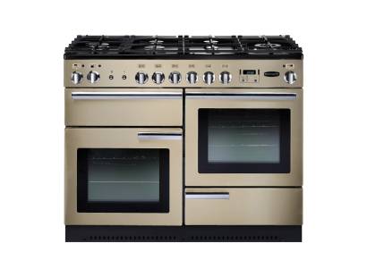 Rangemaster PROP110DFFCRC - 110cm Professional + Dual Fuel Cream Chrome Range Cooker 91670