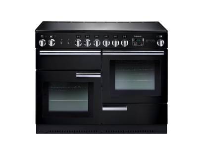 Rangemaster PROP110ECGBC - 110cm Professional + Electric Ceramic Black Chrome Range Cooker 91880