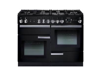 Rangemaster PROP110NGFGBC - 110cm Professional + Gas Black Chrome Range Cooker 91980