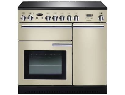 Rangemaster PROP90ECCRC - 90cm Professional + Electric Ceramic Cream Chrome Range Cooker 91820