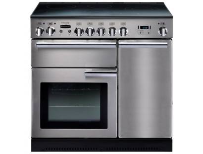 Rangemaster PROP90ECSSC - 90cm Professional + Electric Ceramic Stainless Steel Chrome Range Cooker 83450