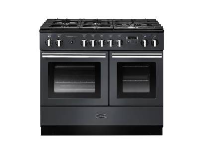 Rangemaster PROPL100FXDFFSLC - 100cm Professional + FX Dual Fuel Slate Chrome Range Cooker 123390