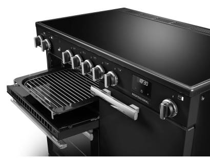 Rangemaster Professional 100 Flexi-Grill with four shelf positions and full or half-width grilling