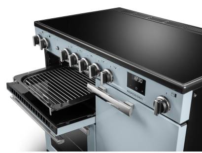 Rangemaster Professional 100 Flexi-Grill with four shelf positions and full or half-width grilling