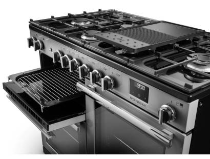 Rangemaster Professional 110 Flexi-Grill with four shelf positions and full or half-width grilling