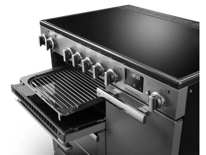 Rangemaster Professional 90 Flexi-Grill with four shelf positions and full or half-width grilling