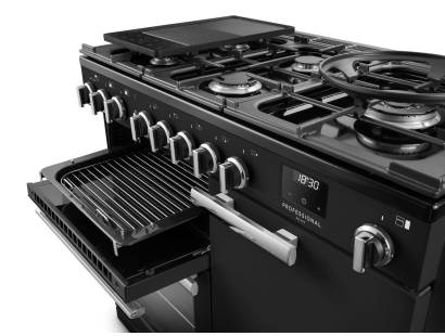 Rangemaster Professional Deluxe 100 Flexi-Grill with telescopic runners and full or half-width grilling