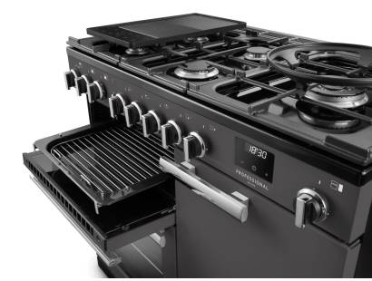 Rangemaster Professional Deluxe 100 Flexi-Grill with telescopic runners and full or half-width grilling