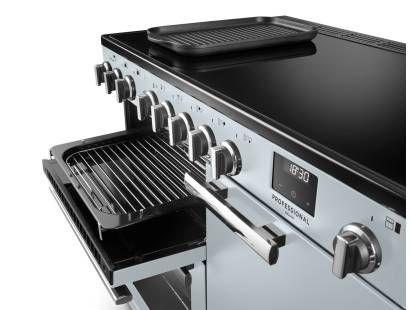 Rangemaster Professional Deluxe 100 Flexi-Grill with telescopic runners and full or half-width grilling