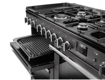 Rangemaster Professional Deluxe 110 Flexi-Grill with telescopic runners and full or half-width grilling