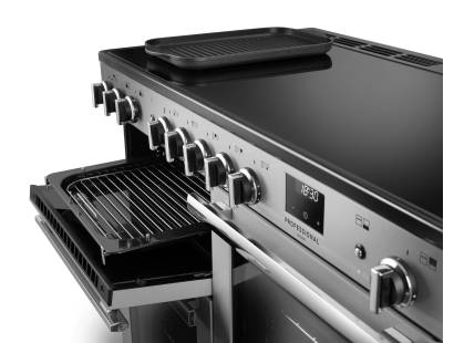 Rangemaster Professional Deluxe 110 Flexi-Grill with telescopic runners and full or half-width grilling