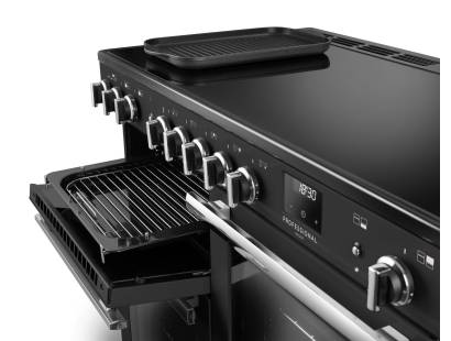 Rangemaster Professional Deluxe 110 Flexi-Grill with telescopic runners and full or half-width grilling