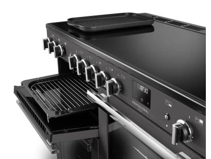 Rangemaster Professional Deluxe 110 Flexi-Grill with telescopic runners and full or half-width grilling