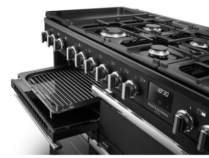 Rangemaster Professional Deluxe 110 Flexi-Grill with telescopic runners and full or half-width grilling