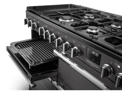 Rangemaster Professional Deluxe 110 Flexi-Grill with telescopic runners and full or half-width grilling