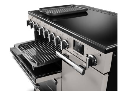 Rangemaster Professional Deluxe 90 Ivory Flexi-Grill with telescopic runners and full or half-width grilling