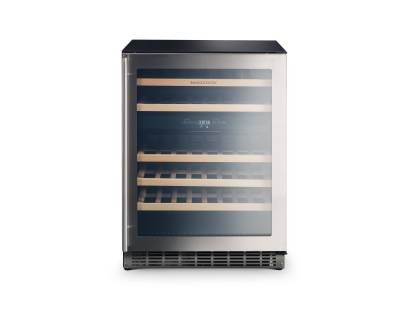 Rangemaster RDZ6046SS 60cm dual-zone wine cabinet in stainless steel with stainless steel trim