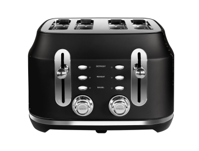 Rangemaster RMCL4S201BK 4 Slice Toaster - Matte Black